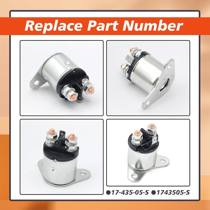 Mhrxusd 1743505-S Starter Solenoid Valve Replacement for Kohler CH395 CH440 Model Engines Parts Replace 17-435-05-S - Image 4
